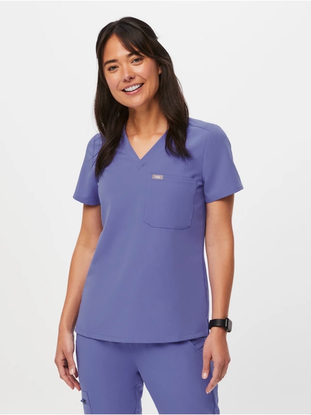 WOMENS FIGS MATCHING SCRUB SET IN BLUEBERRY